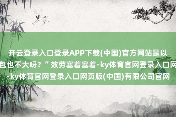 开云登录入口登录APP下载(中国)官方网站是以你可能乍一看认为“这包也不大呀？”效劳塞着塞着-ky体育官网登录入口网页版(中国)有限公司官网